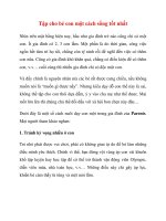 Tập cho bé con một cách sống tốt nhất ppt