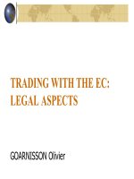 TRADING WITH THE EC: LEGAL ASPECTS ppsx