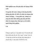 Kinh nghiệm mua sắm phụ kiện cho laptop (Phần cuối) doc