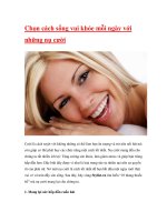 Chọn cách sống vui khỏe mỗi ngày với những nụ cười docx