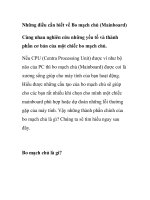 Những điều cần biết về Bo mạch chủ (Mainboard) pdf