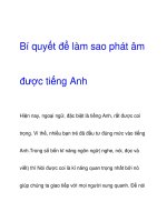 Bí quyết để làm sao phát âm được tiếng Anh pot