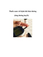 Thuốc nam với bệnh đái tháo đường (tăng đường huyết) docx