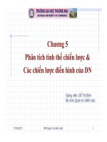 Phân tích các tình thế chiến lược và các chiến lược điển hình của doanh nghiệp part 1 docx