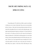 TRƯỚC HẾT PHÒNG NGỪA VỆ SINH-ĂN UỐNG ppsx