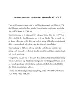 Y HỌC- PHƯƠNG PHÁP ĐIỀU CHỈNH TRỌNG LƯỢNG TÙY Ý (TT) ppt