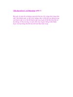 “Sắc đẹp tuổi trẻ” với Photoshop (phần 2) pps