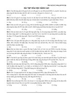 BÀI tập hóa học NÂNG CAO 2