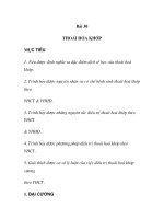 Quá trình hình thành thoái hóa khớp part1 pdf