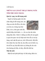 NHỮNG SAI LẦM KỸ THUẬT TRONG NUÔI TÔM THẺ CHÂN TRẮNG potx