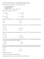 Đề thi thử Vật Lý - Sở giáo dục đào tạo Long An pot