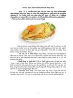 những thực phẩm không nên ăn cùng nhau