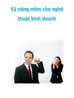 Kỹ năng mềm cho nghệ thuật kinh doanh pps