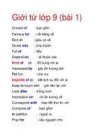 Giới từ lớp 9 (bài 1) ppt