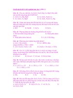 Tuyển tập bộ đề 4 trắc nghiệm hóa học ( phần 2) ppt