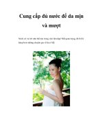 Cung cấp đủ nước để da mịn và mượt ppsx