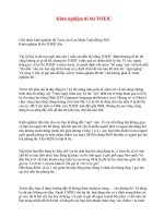 Kinh nghiệm đi thi TOEIC potx