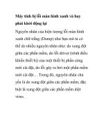 Máy tính bị lỗi màn hình xanh và hay phải khởi động lại doc