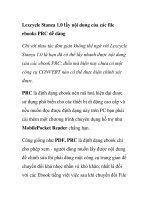 Lexcycle Stanza 1.0 lấy nội dung của các file ebooks PRC dễ dàng pptx