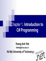 Chương1: Introduce to C# Programming ppt