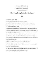 Hợp đồng Trong hoạt động xây dựng10 pptx