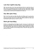 Thu thập thông tin về quá trình và xu hướng mua hàng của khách hàng part 4 ppsx