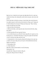 Bệnh Ngũ Quan - Chương I - Bài 11,12,13,14,15 potx