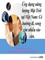 Ứng dụng năng lượng Mặt Trời tại Việt Nam doc