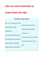 HIỆN TẠI HOÀN THÀNH/HIỆN TẠI HOÀN THÀNH TIẾP DIỄN pdf