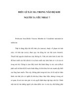 ĐIỀU GÌ XẢY RA TRONG NÃO BỘ KHI NGƯỜI TA YÊU NHAU ? pps