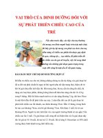 VAI TRÒ CỦA DINH DƯỠNG ĐỐI VỚI SỰ PHÁT TRIỂN CHIỀU CAO CỦA TRẺ pot