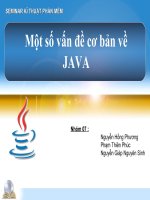 Báo cáo: Một số vấn đề cơ bản về java - phần 2 ppsx