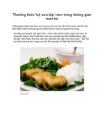 Thưởng thức ''''bộ sưu tập'''' nem trong không gian tươi trẻ docx