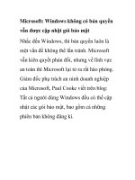 Microsoft: Windows không có bản quyền vẫn được cập nhật gói bảo mật pptx