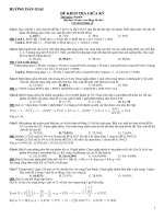 Đề kiểm tra giữa kì xác suất thống kê doc
