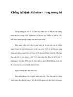 Chống lại bệnh Alzheimer trong tương lai docx