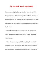 Tại sao lãnh đạo là nghệ thuật pot