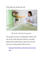 Thực phẩm cho sản phụ mới sinh potx