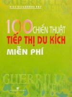 100 chiến dịch tiếp thị du kích phần 1 doc