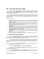 Bài 1: Giới thiệu SQL Server 2000 ppsx