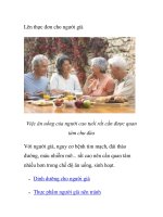 Lên thực đơn cho người già ppt
