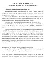 Tính toán, chọn máy lạnh và các thiết bị cho trạm điều hòa trung tâm pot