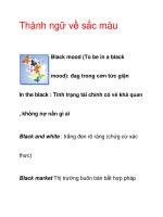 Thành ngữ về sắc màu Black mood pot