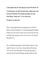 Công nghệ tăng tốc ứng dụng System Mechanic 10 pps