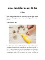 6 mẹo làm trắng da cực kì đơn giản doc