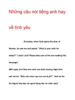 Những câu nói tiếng anh hay về tình yêu . pdf