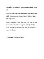 Đôi điều cần biết trước khi mua máy ảnh kĩ thuật số doc