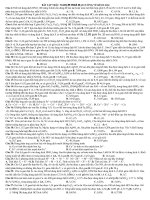 BÀI TẬP TRẮC NGHIỆM HOÁ ĐẠI CƯƠNG VỀ KIM LOẠI pps