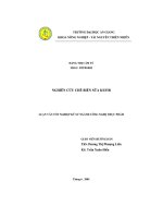Luận văn Nghiên cứu chế biến sữa KerFir
