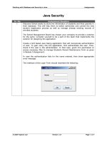 Working with Database and Security in Java - Java Security doc
